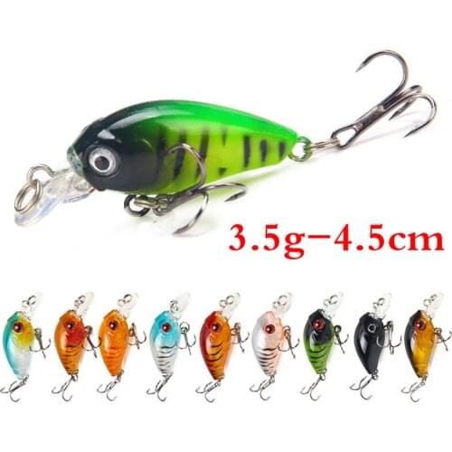 5pcs 3.5g Lightweight Crankbait Fishing Lures Wobbler Fish Bait Hard Artificial Fish Lures Freshwater Saltwater Fishing Tackle