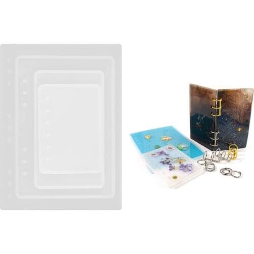 A5 A6 A7 Notebook Cover Silicone Mold Handmade Crystal Book Casting Resin Molds For DIY Notebook Diary Book Scrapbook Making
