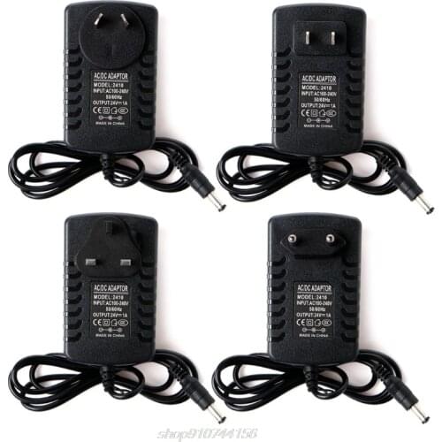 AC 100-240V To DC 24V 1A Adapter US/EU/AU/UK Plug For Ultrasonic Mist Maker D01 20 Dropshipping