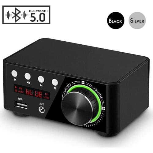 AIYIMA TPA3116 Mini Sound Amplifier 5.0 Bluetooth Amplifiers Stereo HIFI Audio Amp 50W+50W USB TF MP3 Home Theater System