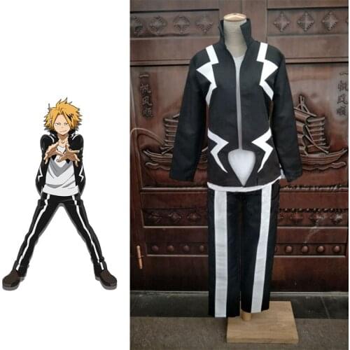 Anime Boku no Hero Academia Cosplay My Hero Academia Kaminari Denki Cosplay Costume