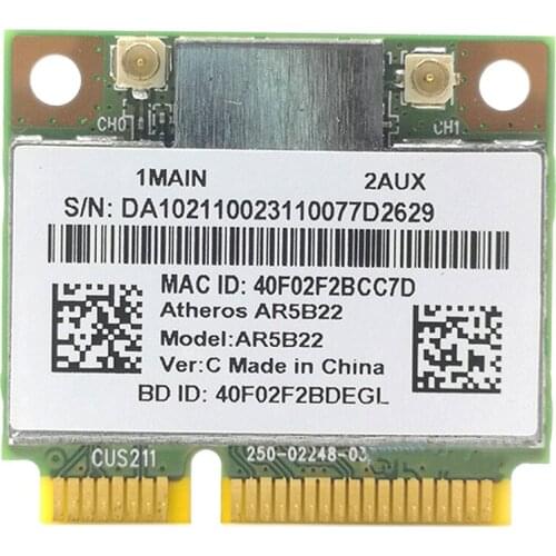 AR5B22 Wireless Network Card, 300M 5G Dual-Band Game 4.0 Bluetooth Mini Wireless Network Card