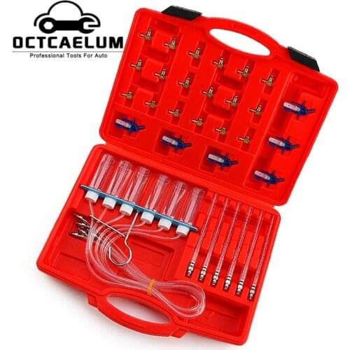 Car Diesel Injector Fuel Flow Detector Tester Tool Auto Cylinder Common Rail Injector Diagnostic Set AT2003