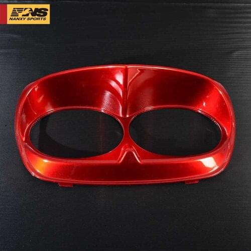 Dual Headlight Fairing Trim Bezel Scowl Cover For Road Glide 1998-2013 01 02 03 04 05 06 Front Headlight Cover