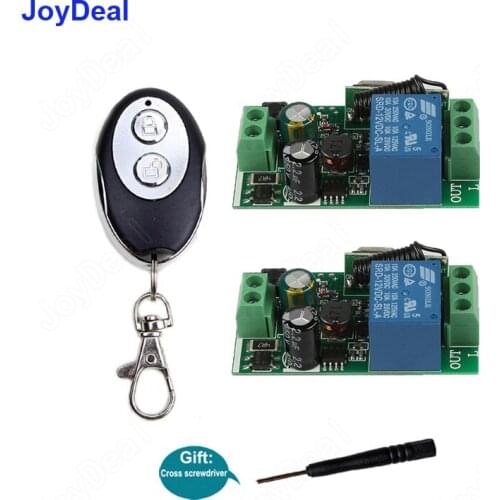 Joydeal 433Mhz Universal Wireless Remote Control Switch AC 110V 220V 1CH RF Relay Receiver Module Led Light Switches Transmitter