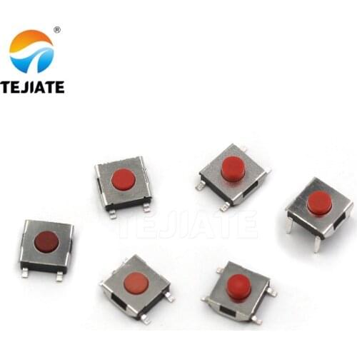 50PCS Key-switch 6x6x2.5/2.7/3.1/3.4/3.7MM Push-button Microswitch 4/5 Feet Paster/vertical Type