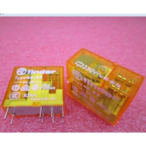 HOT NEW relay 40.52.8.230.0000/ 40.52 230VAC 8A finder DIP8 2pcs/lot
