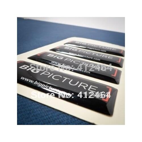 Mass customized designs and accepted as three-dimensional epoxy stickers