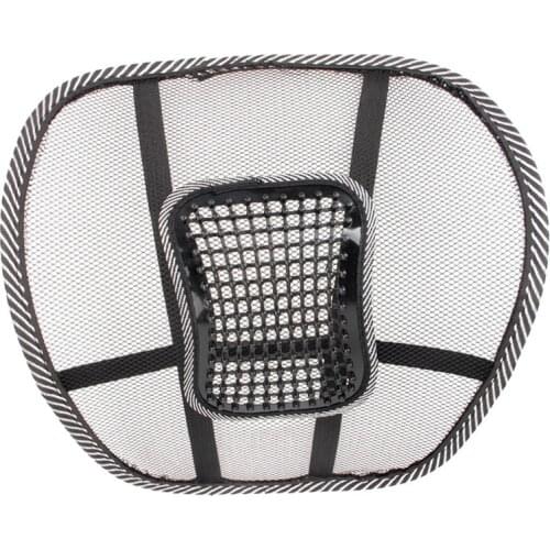 Seat Massage Back Cushion Pad black mesh lumbar back brace Ergonomic desgin support cushion cool for office home car seat chair