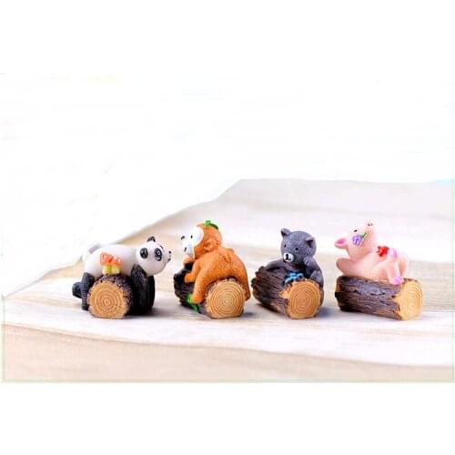 Horse Miniature Figurine Resin Garden Figure for Decorations Fairy Figures Animal Miniatures Mushroom Home Accessories Figurines