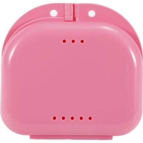 New Denture Storage Box Bath Organizer False Teeth Appliance Container Storage Boxes Dentures Cleaner Denture Bath Box Case