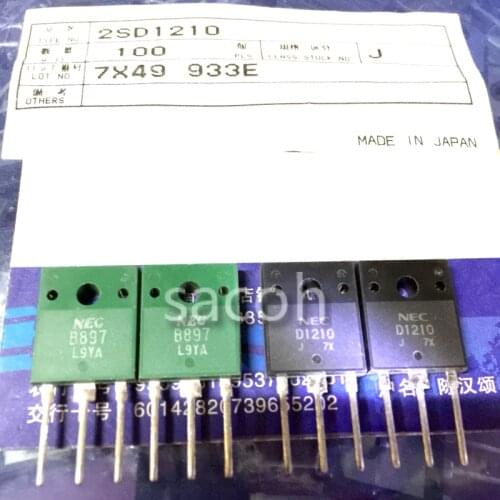 New original 5Pairs(10PCS)/Lot 2SB897 B897 + 2SD1210 D1210 TO-3P PNP + NPN Complementary Silicon Power Transistor