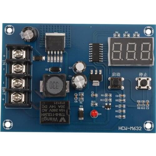 New Charging Control Module 12-24V Storage Lithium Battery Charger Control Switch Protection Board With LED Display Dropship