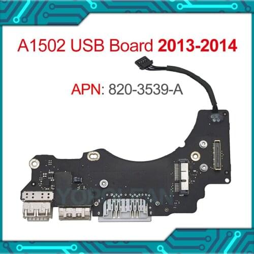 Original A1502 I/O Board USB Power Board For MacBook Pro Retina 13.3 "A1502 USB Power Board 2013 2014 Year 820-3539-A