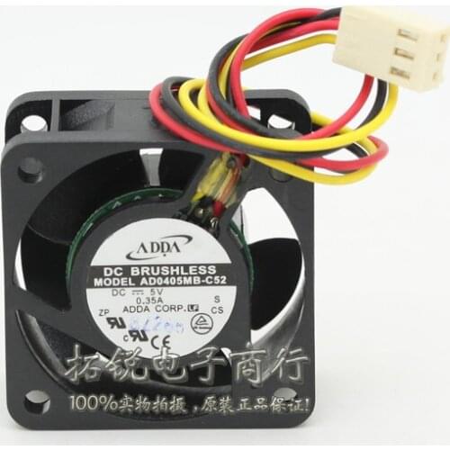 Original ADDA AD0405MB-C52 4CM 40mm 4020 DC 5V 0.35A server inverter Big wind cooling fan