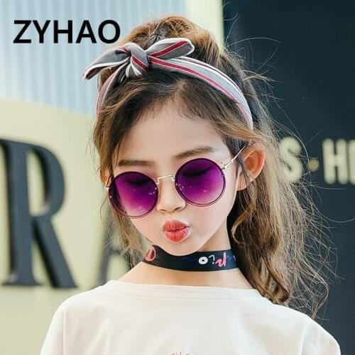 5-15 Years Luxury Child Kids Sunglasses Round Metal Frameless Sunglasses Children Sunglasses for Boys Girls Baby Glasses Oculos