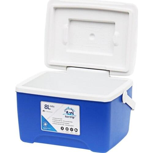 8L Cooler Portable Outdoor Excursion Picnics Cooler Box Camping Practical Preservation Box Refrigerator