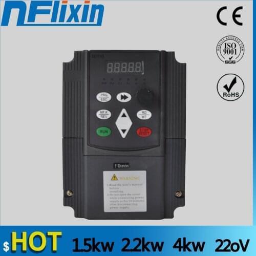 VFD Variable Frequency Converter for Motor 220Vboost380V 0.75/1.5/2.2/4/5.5KW frequency inverter