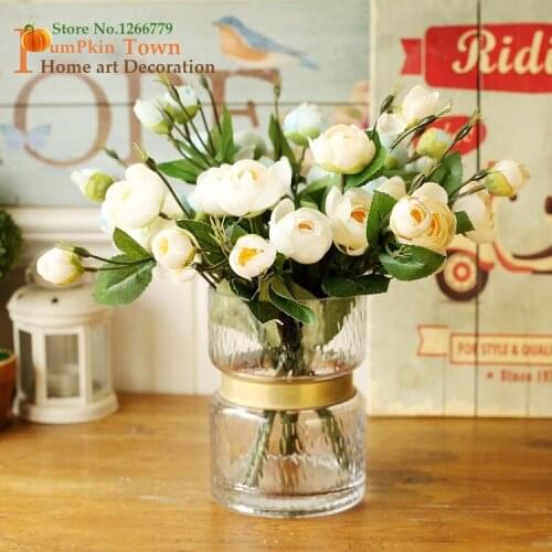 Искусственные розы Pumpkin Town Home Decor China At AliExpress