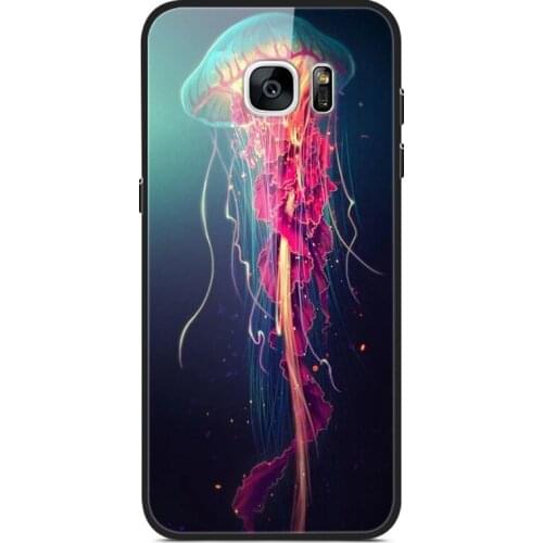 Glass Case For Samsung Galaxy S7 Edge Phone Case Phone Cover Phone Shell Back Bumper Series 1
