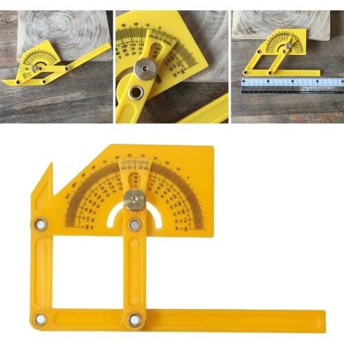 Protractor and Angle Finder Woodworking Measurement Tool 0° to 180° Woodworking Angle Ruler Plastic Protractor Measuring Tool