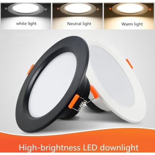Ultra Bright Round LED Downlight 2.5 3.5 4 6 inch led downlight Aluminum AC 220V LED Down Light Ceiling Recessed Spot Light