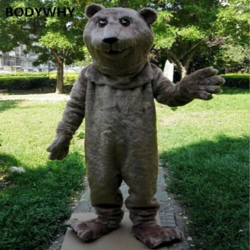 High Quality Cosplay Bear Mascot Costume Party Game Dress Outfit Advertising Halloween Hanukkah Adult Free Shipping