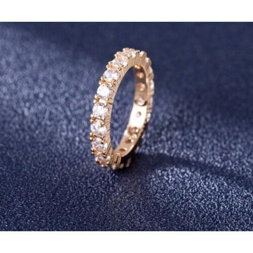 DIWENFU 14K Yellow Gold Jewelry Diamond Ring for Women Fine Anillos De FL Diamond Bizuteria Silver 925 Jewelry Anel Rings Box