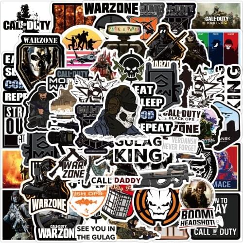 10/30/50PCS Classic Cool Game Call of Duty Graffiti Stickers Car Motorcycle Travel Luggage Phone Laptop Waterproof Sticker Toy