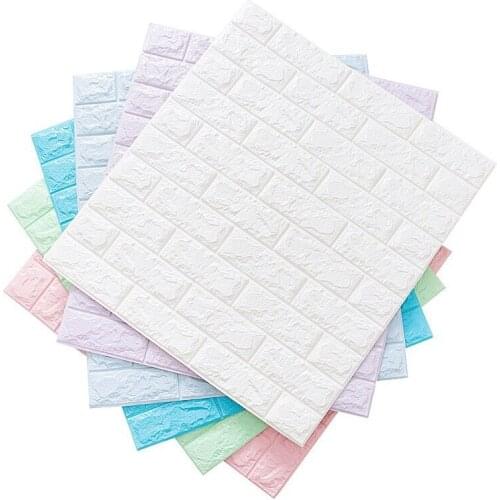 3D Self Adhesive Waterproof Wallpapers 60*30*0.8cm TV Background Brick Wall Sticker Living Room Bedroom Decorative Stickers