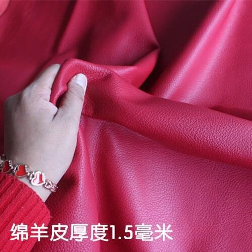 70*70cmRed sheep skin, leather, hand, DIY, material, thickness, 1.5 mm