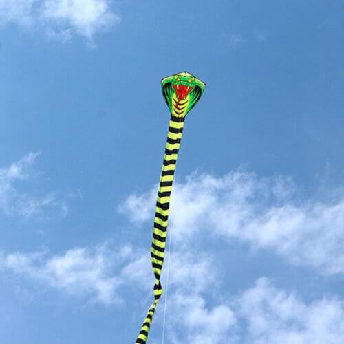 8m/26.25ft 8m/26.25ft 15m/49.21ft Cartoon Mamba Snake Kites FRP Rod Flying Sports Beach Kitesurf Children Gift Family Outdoor