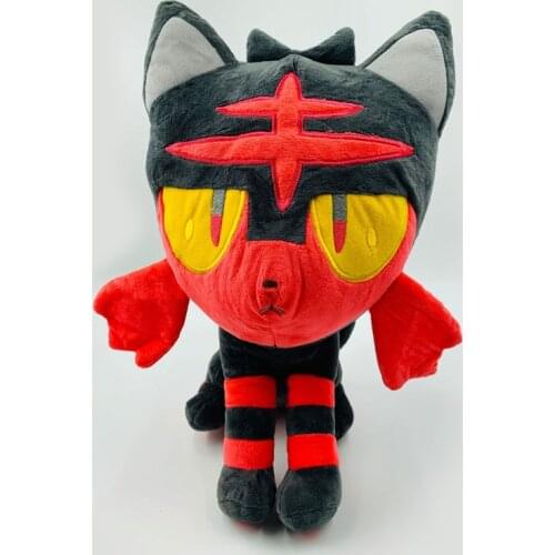 Anime Pokemon Litten Plush Toys Doll Cute Soft Stuffed Peluches Cartoon Animals Gifts for Children