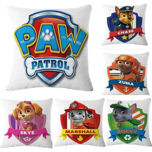 Paw Patrol Pillowcase Cushion Cover Office Home Sofa Car Decorative Cushion Pillowcase Throw Pillow Living Room Christmas Gift
