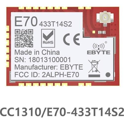 E70-433T14S2 CC1310 433MHz IOT SMD UART rf Wireless uhf Module Transmitter and Receiver 433 MHz RF Module