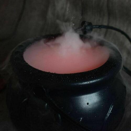 Halloween Mist Maker Fogger Water Fountain Fog Machine Color Changing Party Prop Mist Making Machine with Adapter Dropshipping