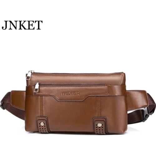 JNKET New Men Retro Chest Bag Messenger Bags Leisure Shoulder Bag Crossbody Bag Outdoor Sports Bag Multifunctional Waist Bag
