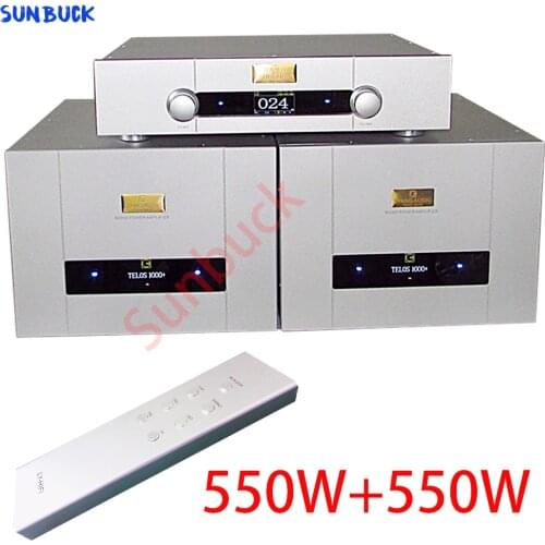 Sunbuck T1000 PRO Tube Preamp balanced remote control hifi Preamplifier Tube preamplifier TELOS 1000 Rear power amplifier set