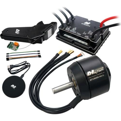 Maytech Battlebots Powerful 5kw 8085 Motor 200A VESC based on VESC6.0 Speed Controller for Fighting Robots Mountainboard