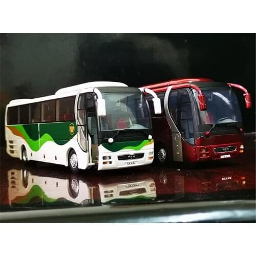 1/42 For MAN Lions Star YuTong Bus ZK6120R41 Diecast Metal Car Model Toys Boy Girl Gift Collection Red/White Metal,Plastic