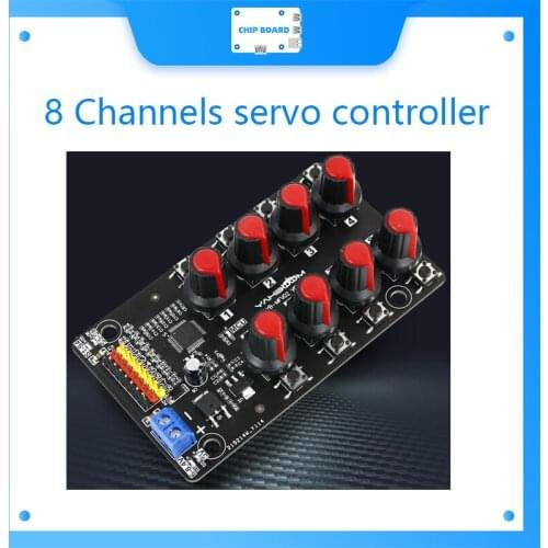 Yahboom 8 Channel PWM Servo drive debugging module board for Robotic Kit with Over-Current Protection