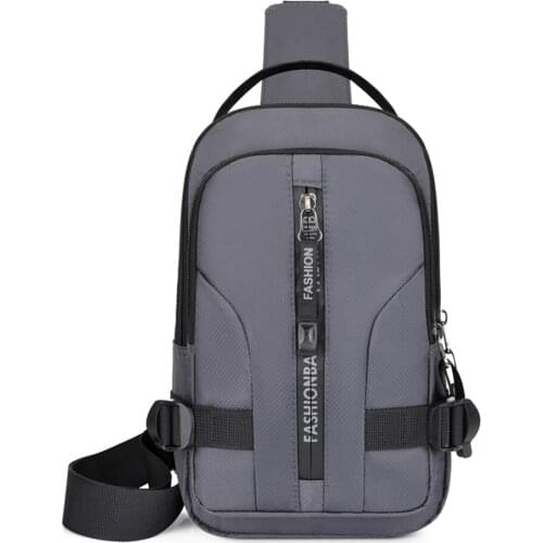Men Hip-Hop Chest Bag Outdoor Oxford Travel Belt Purse Functional Chest Pack Sling Bags