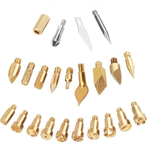 23Pcs Pyrography Wood Burning Tips, Wood Burning DIY Tool Kits