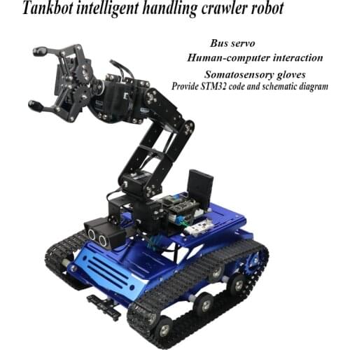Newest Tankbot Tracking Obstacle Avoidance Robot Intelligent Car Stm32 Programming Car