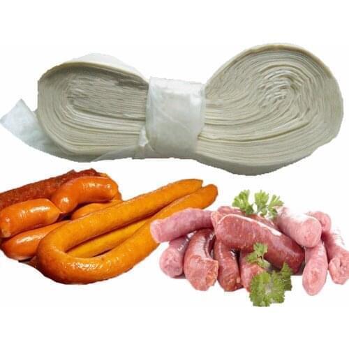 BBQ 8 Meters Casings for Sausage,Wide:60mm,Salami,Hot Dog Tools Meat Poultry Tools Sausage Packaging Tools Inedible Casings