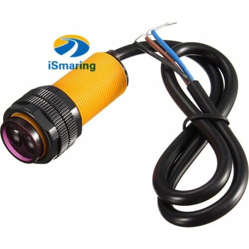 Official iSmaring Car Robot E18-D80NK Infrared Obstacle Avoidance Photoelectric Sensor Proximity Switch 3-80cm Detection Range A