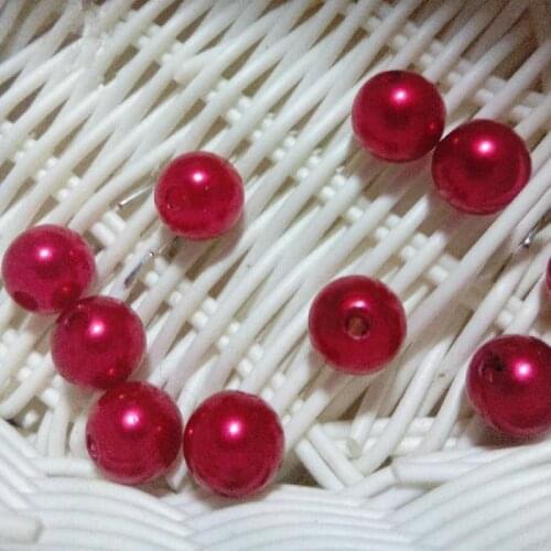 Wholesale Acrylic Pearl Imitation Round Beads For DIY Jewelry Making 6mm 8mm 10mm 12mm PB-24