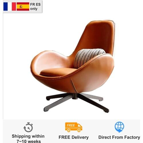 Northern European-Style Egg Chair Italian Minimalist Modern Negotiation Leisure Chair Computer Stool Living Room Sofa Chair