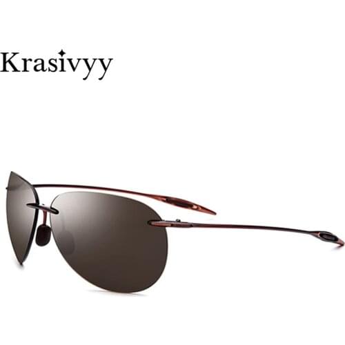 Krasivyy TR90 Sunglasses Men 2020 Brand Design Nylon Lens Ultralight Sun Glasses Women Driving Oculos Sol Masculino