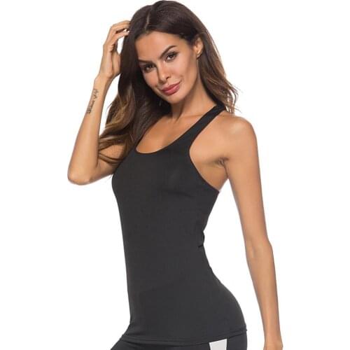 Women Racerback U Neck Sleeveless Stretch Running Sports Gym Vest Activewear Tank Tops Scoop Training Tanks Moisture Wicking